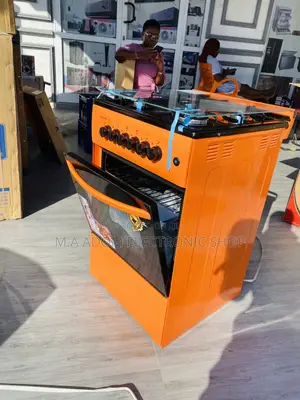 Classic Design Volcano 50x50 4 Gas Burner With Oven(Orange).
