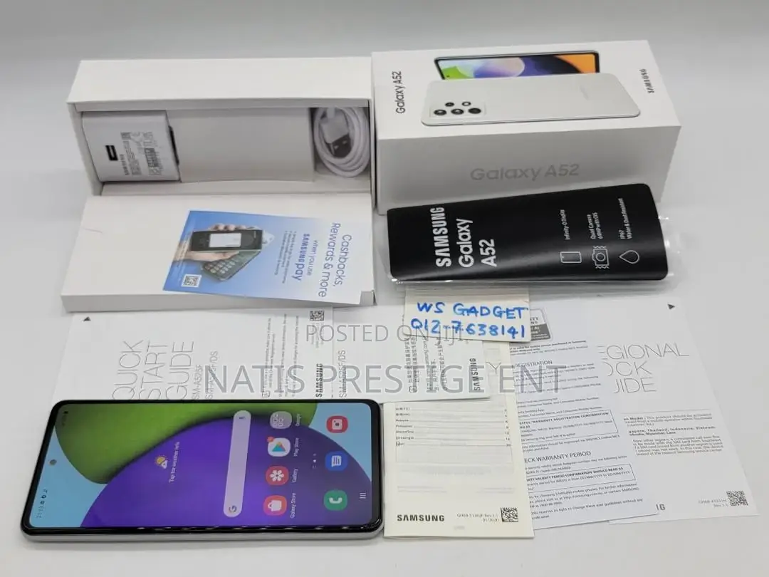 New Samsung Galaxy A52 5G 128 GB White