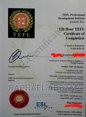 Tefl English Certificate