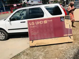 Glossy Lg UP77 75 Inches LED Smart Crystal UHD Black 