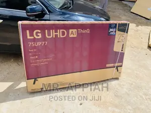 Latest and Durable LG 75up7760 75 Inch Uhd LED Tv(Black).