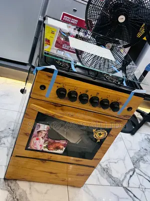 Volcano Light Wooden 4 Gas Burner Oven With Grill 50x50