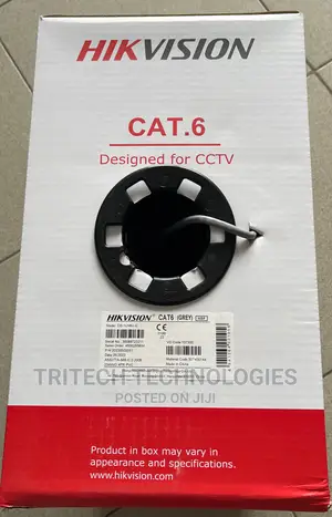 Hikvision CAT6 UP 305M Network Cable Solid Copper 24AWG