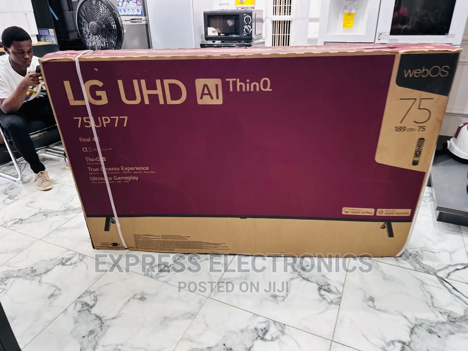 Grab a Deal on Lg UHD Smart 75”Up7760 Glossy Tv 