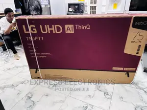 Grab a Deal on Lg UHD Smart 75”Up7760 Glossy Tv 