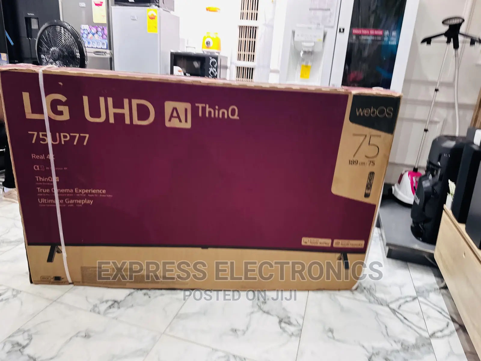 Slim Sleek UHD Smart Lg Glossy 75”Up7760 Tv