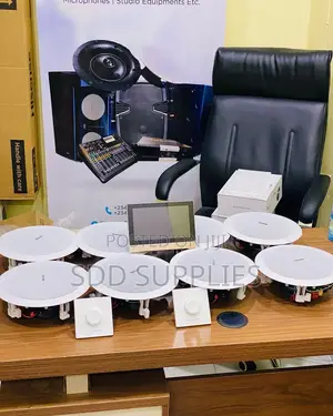Wall Amplifier With 8 Speakers Volume Control Bluetooth Kit