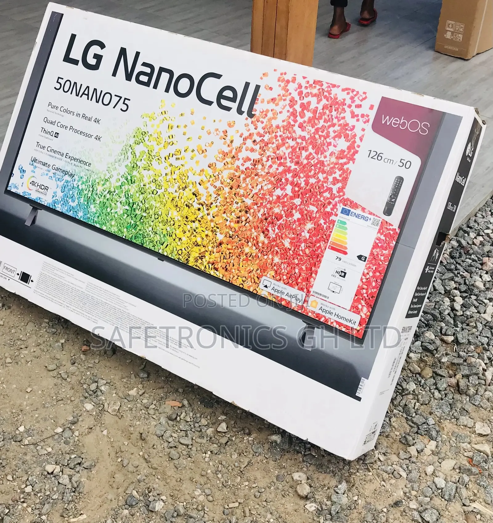 UHD Crystal LG Nano75 Glossy LED Nanocell 50 Inches Tv 
