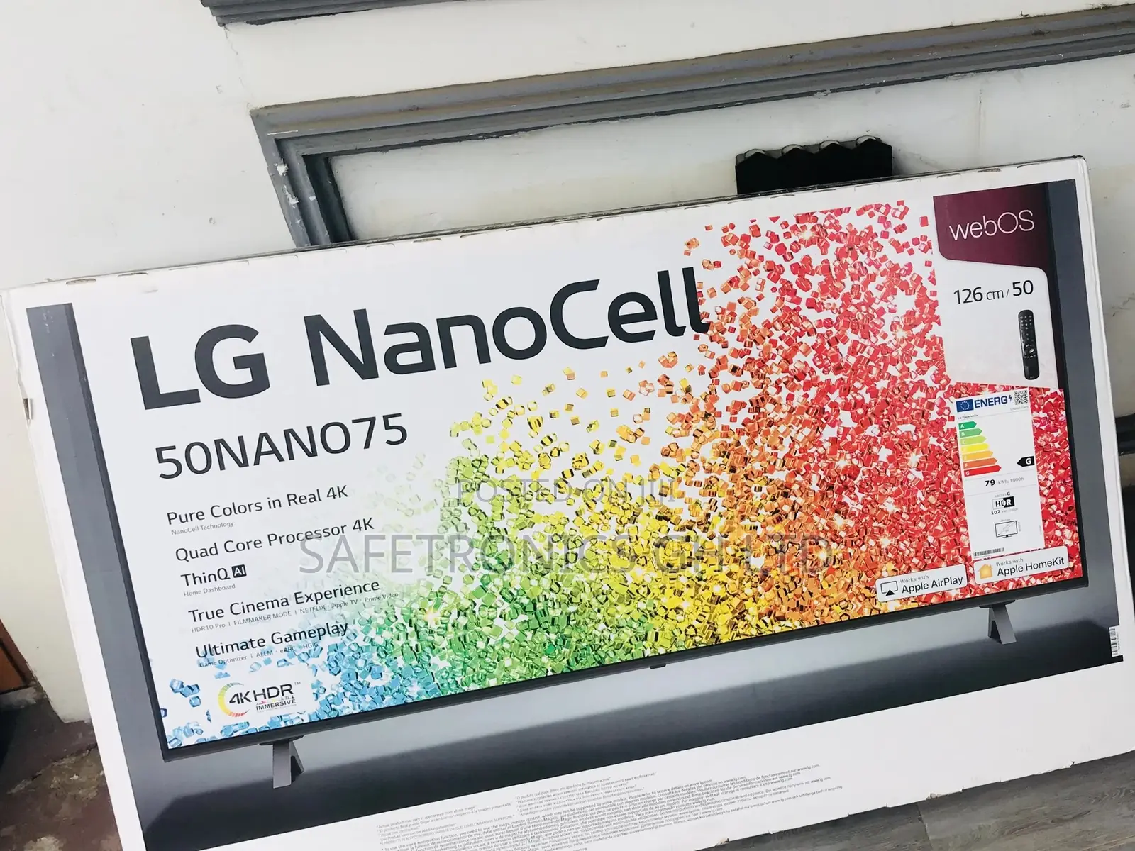 UHD Crystal LG Nano75 Glossy LED Nanocell 50 Inches Tv 