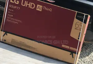 Real Smart UP77 UHD LG 65 Inches Glossy LED Slim Tv 