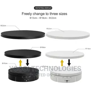 15/18/22cm 3 In1 360 Degree Electric Turntable With Remote