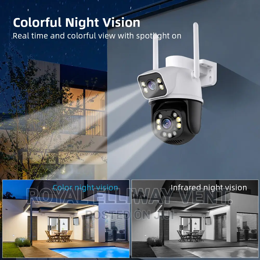 6mp Dual Lens Dual Screen Waterproof Wifi PTZ Camera