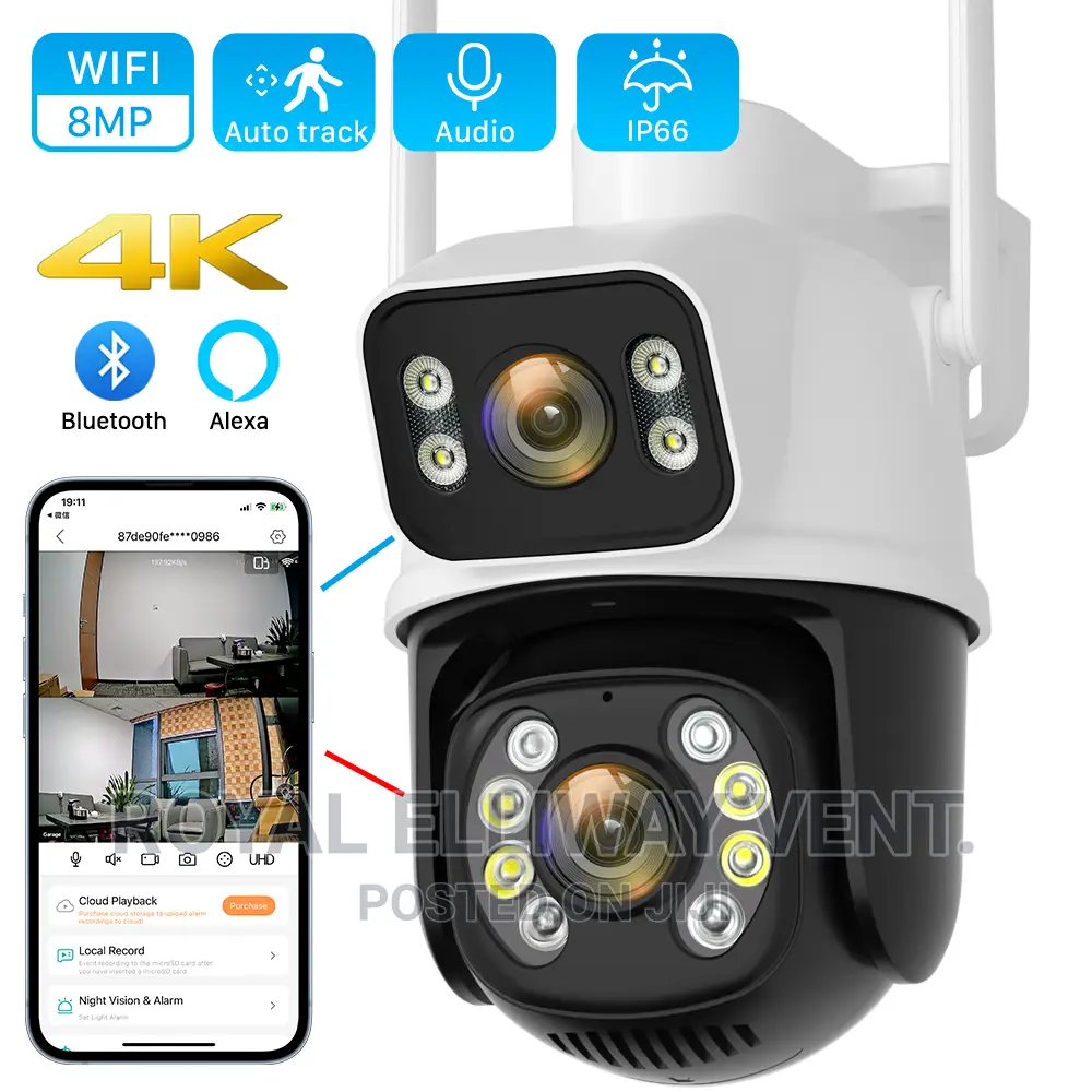 Icsee Surveillance Dual Lens PTZ Camera(6mp)