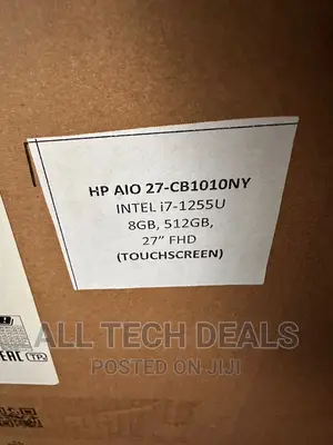New Desktop Computer HP AiO 27 8GB Intel Core I7 SSD 512GB