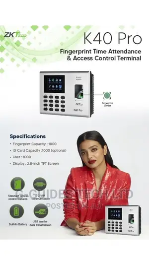 Zkteco Pro Time Attendance Access Control Terminal