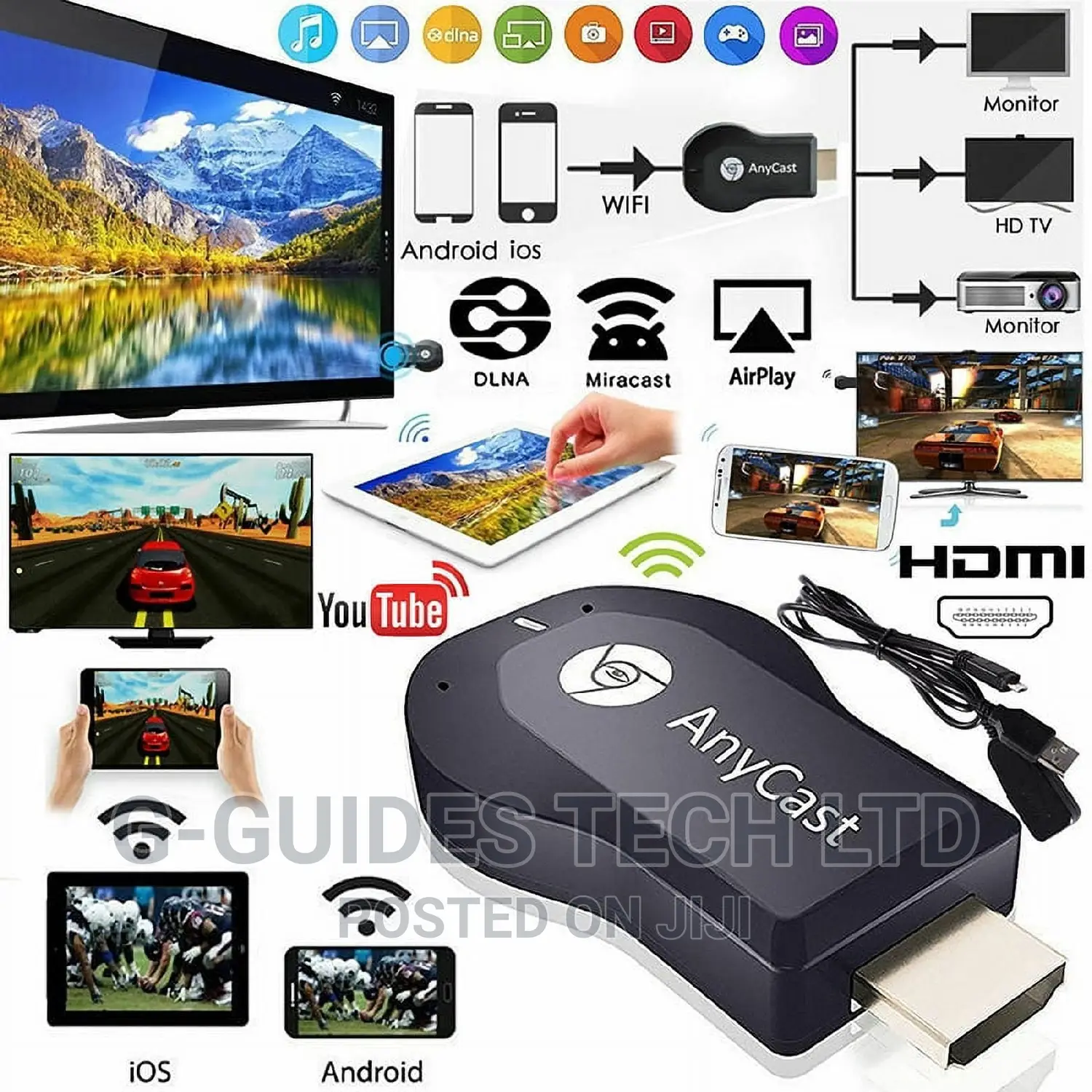 Anycast M12 Plus HDMI Wireless Display Dongle Adapter
