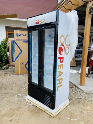 Manual Defrost Pearl PVC 622-2b Double Door Display Fridge 