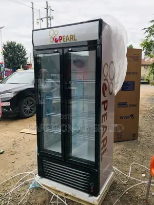 Durable New PVC-622 Doubledoor Glass Door Display Fridge