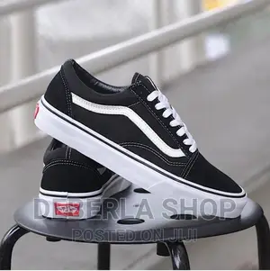 Vans on the Wall Black and White