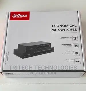 Dahua 8port With 2 Uplink Poe Switch (Pf3010-8et-65)