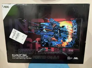 AOC C32G2ZE 32" Curved Frameless Gaming Monitor, Full HD