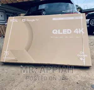 Shop Authentic TCL 75c645 QLED Smart Tv(75 Inch)Black.