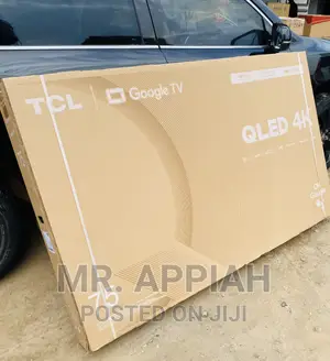 Edgeless Frame TCL 75 Inch QLED Smart Tv(75c645)Black