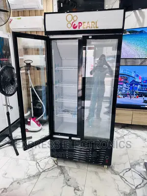 Buy for Less Pearl Display Fridge Double Door PVC 622-2b.