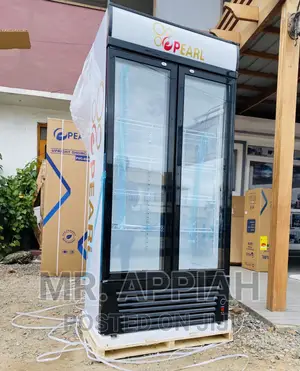 Latest Pearl PVC 622-2b Double Door Display Fridge.
