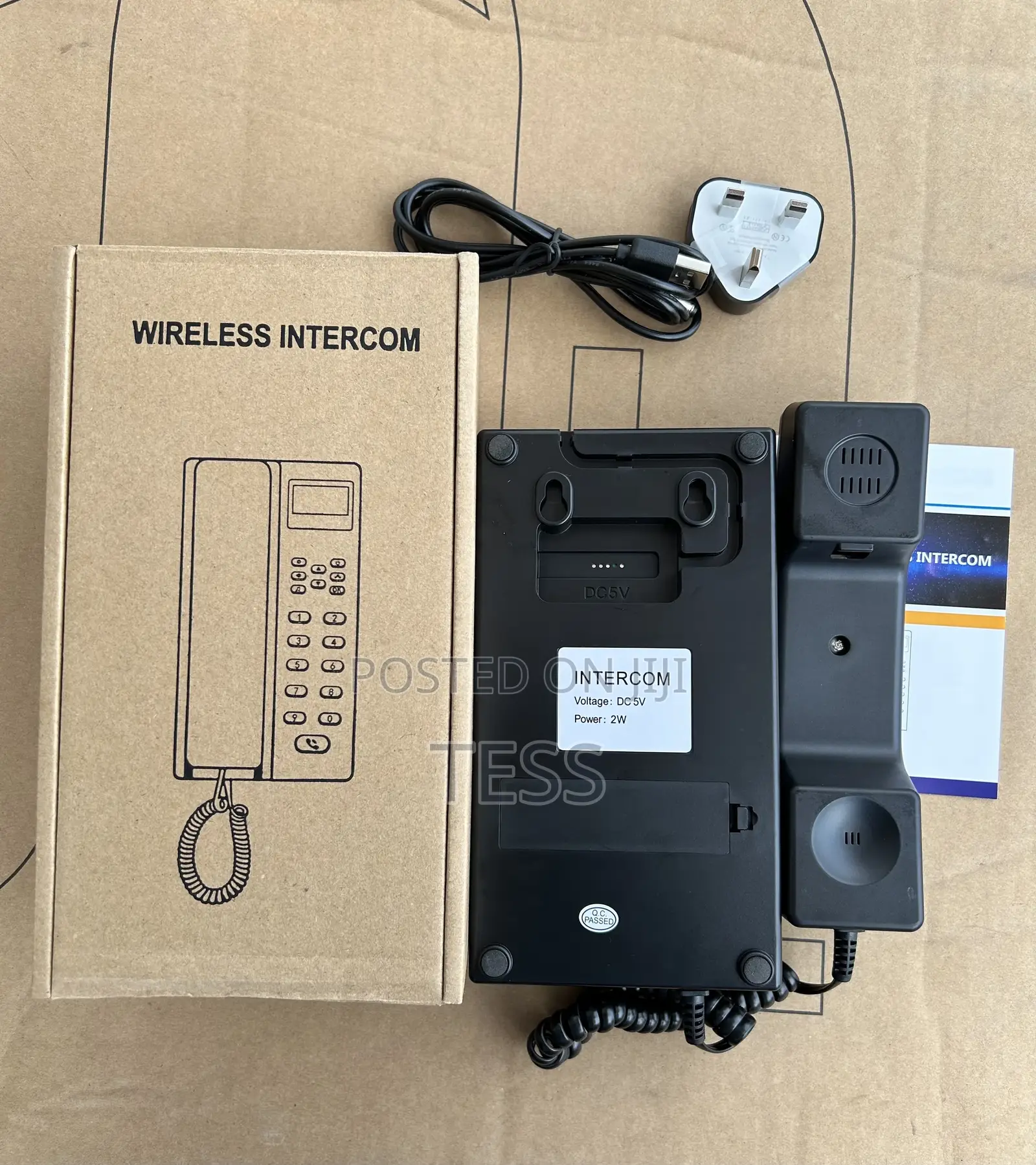 Telephone Wireless Intercom With Screen Display.