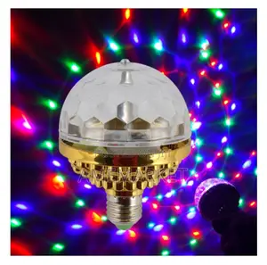 LED Stage Golden Bulb.Colourful DJ Rotating Crystal Light