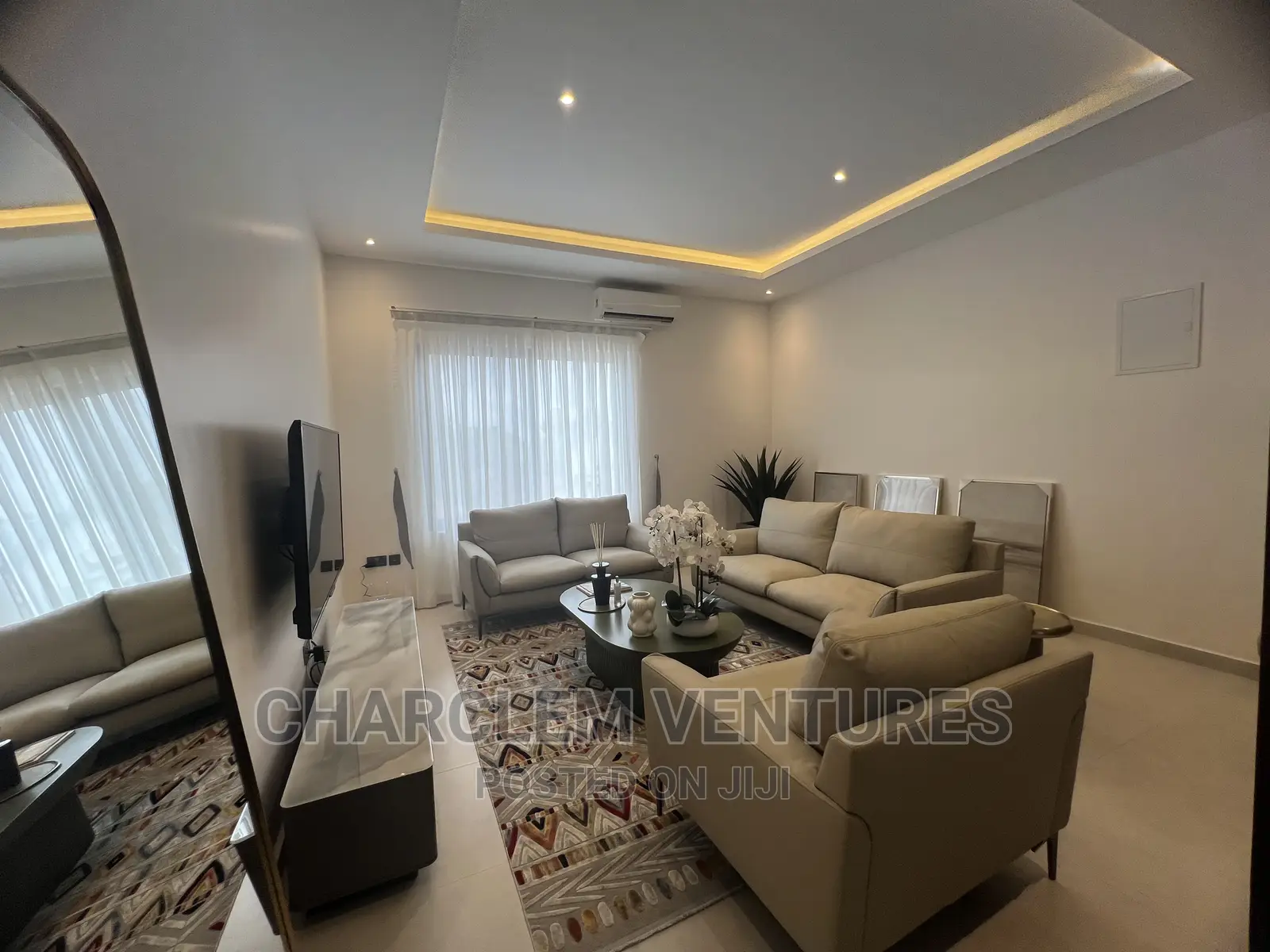 Furnished 1bdrm Apartment in Charclem Ventures, Cantonments for rent