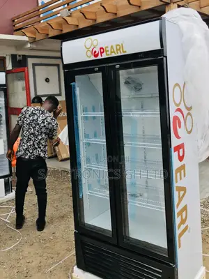 Glass Doubledoor Display Fridge Essential PVC-622