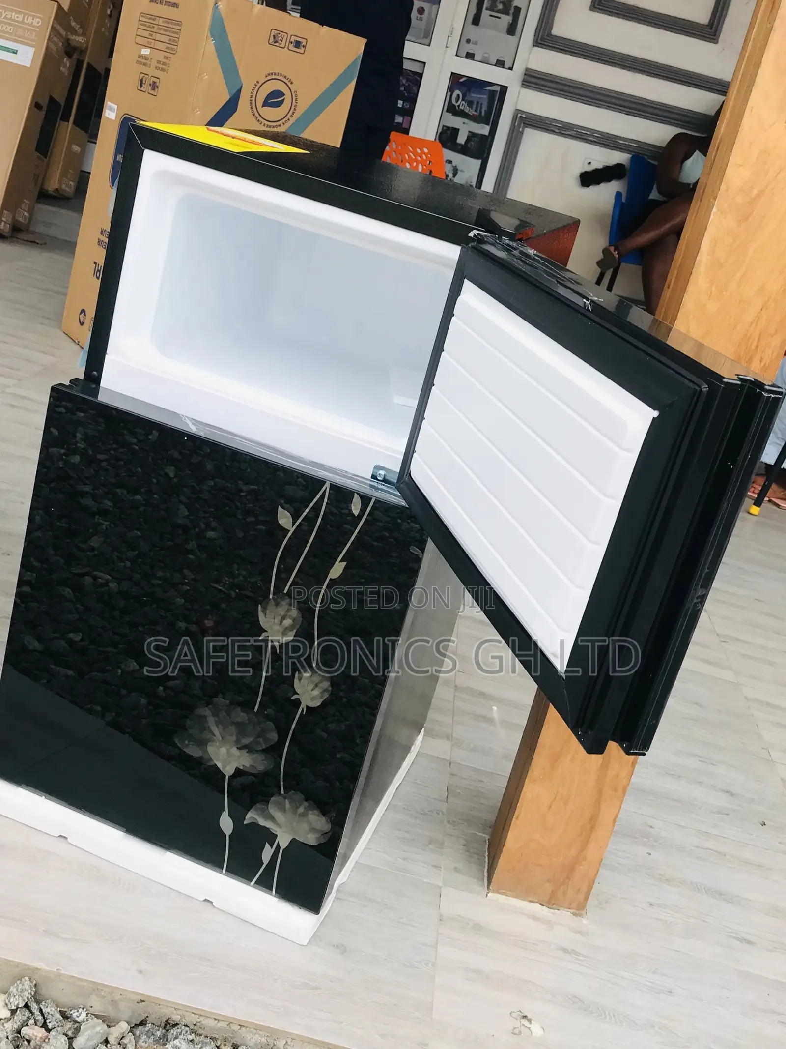 Doubledoor Topfreezer Pearl Glass Pf-10t Fridge