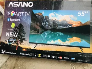 LED Glossy Asano 55 Inches Smart UHD Bluetooth Black Tv
