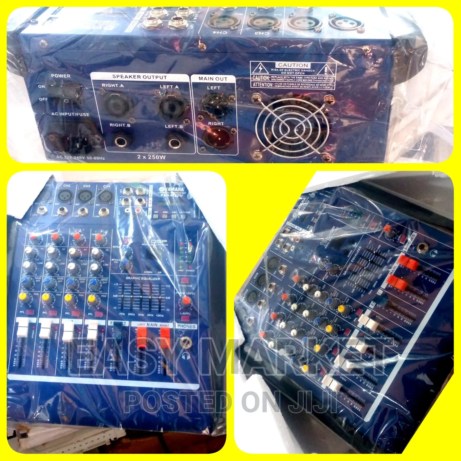 4 Channel Powered Mixer Amplifier