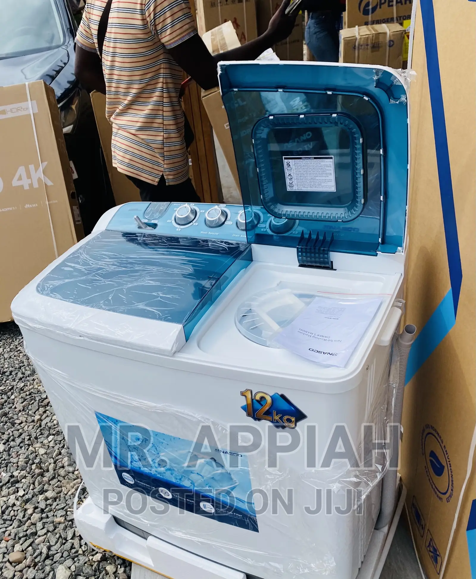 Shop Affordable Nasco 12kg Washing Machine + Spin Dry 