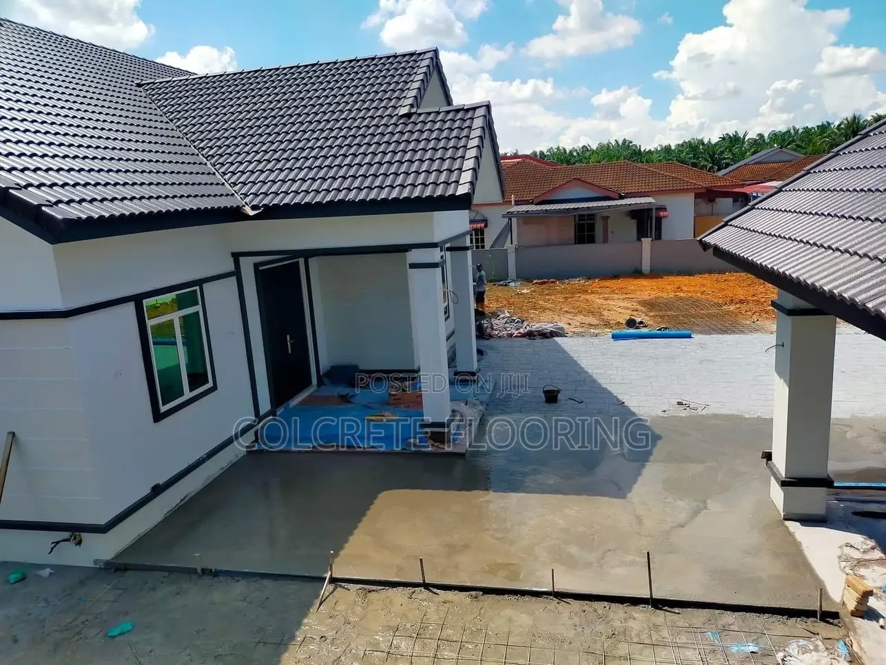 Polygonal Stones Stamped Concrete