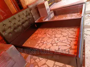 Sweet 60x80 Leather Bed Frame. Black