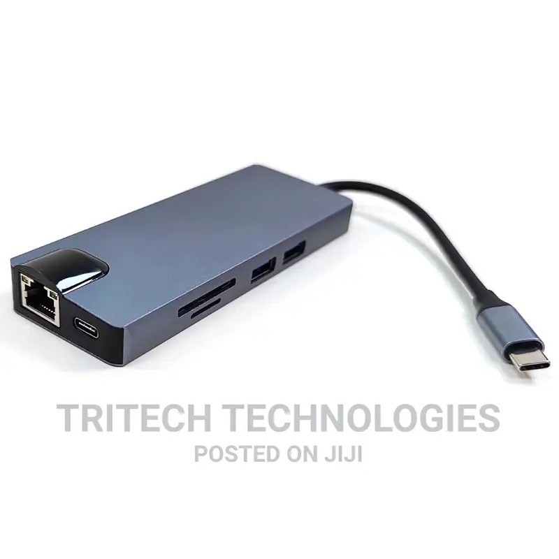 TYPE-C 8 in 1 + LAN+TYPE-C+SD CARD+ USB3.0x2+HDMI+VGA