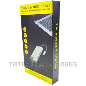 TYPE-C 8 in 1 + LAN+TYPE-C+SD CARD+ USB3.0x2+HDMI+VGA