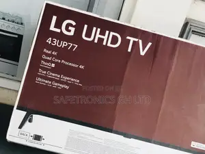 Smart Glossy Electric LG Black 43 Inches UP77 UHD Tv 