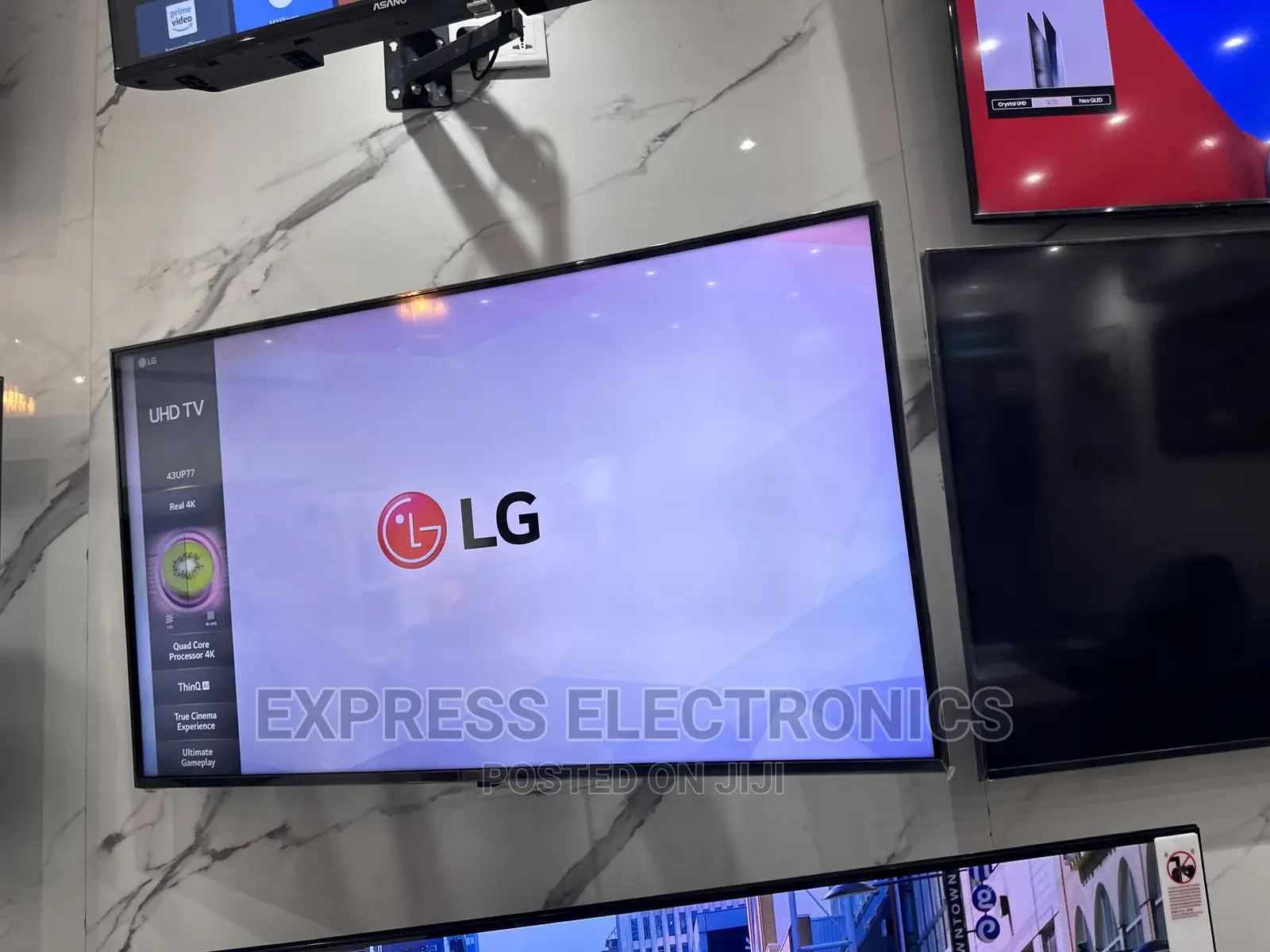 Classic Sleek Slim Up77 43” UHD Smart LG TV