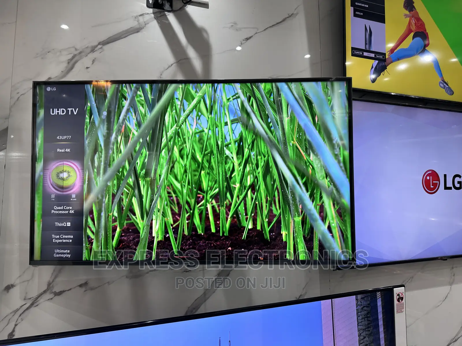 Classic Sleek Slim Up77 43” UHD Smart LG TV