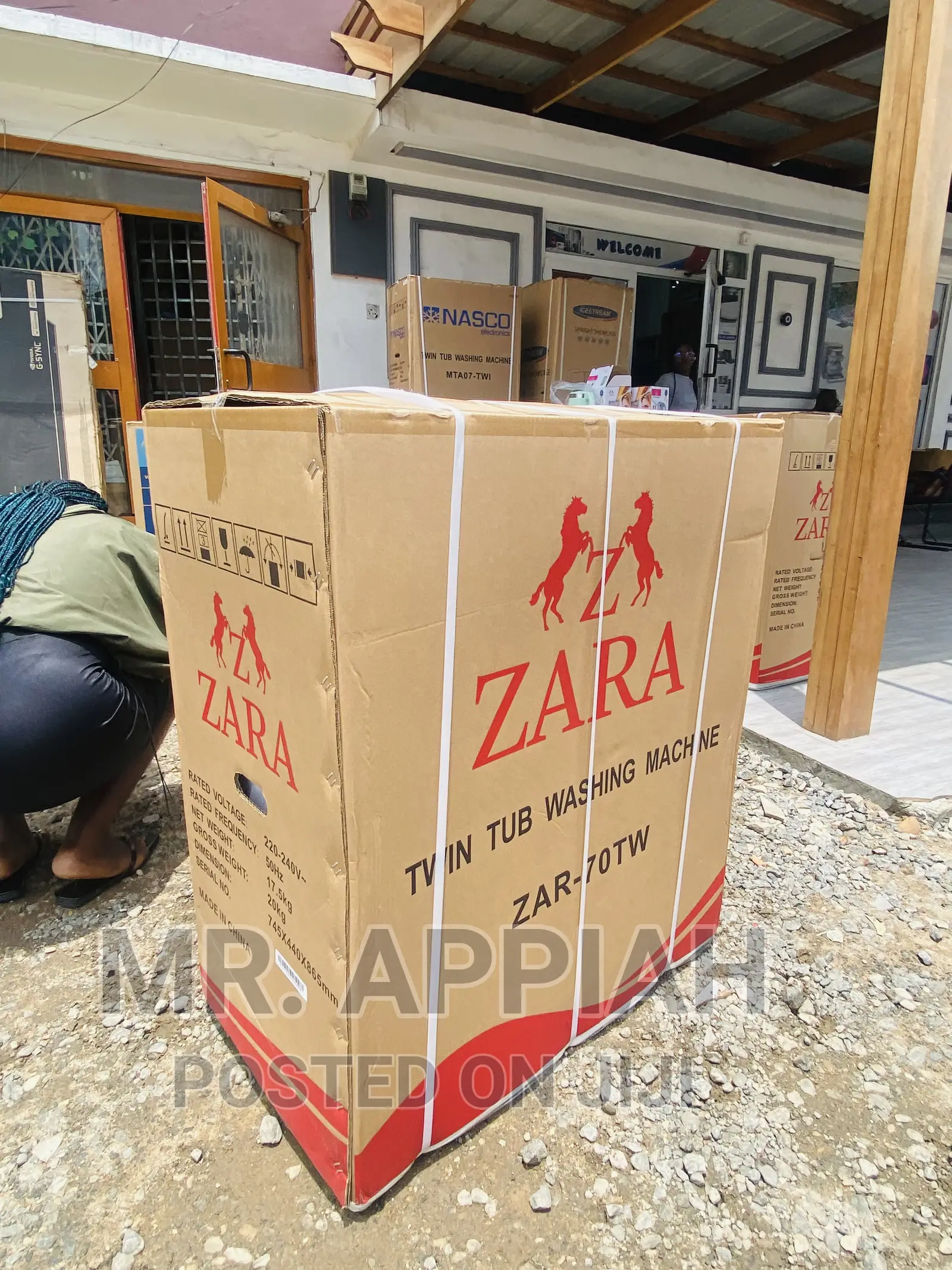 Shop Original Zara 7kg Top Load Washing Machine(White).