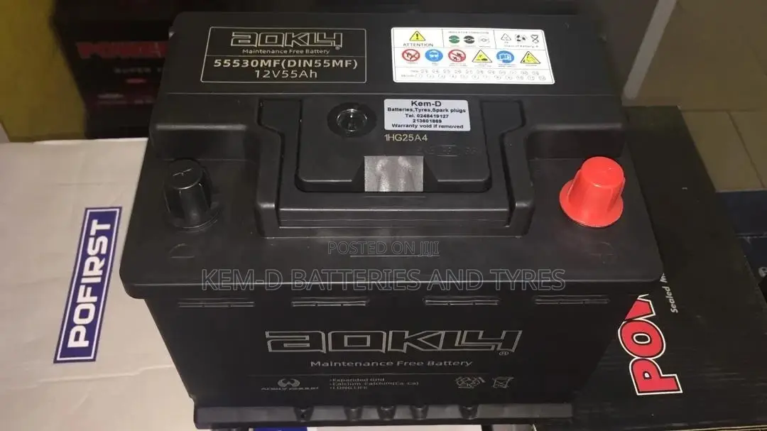 Aokly Battery Batteries 13 Plates Yaris Accent Aveo Rio Getz
