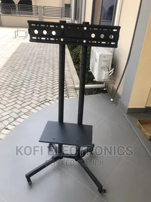 Ultimate Portabilit Mobile TV Stand Wheel Height Adjustable