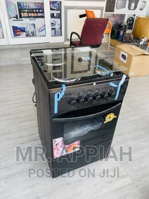 Quality Volcano 50x50 2 Gas Burner+ 2 Electric Cooker,Black