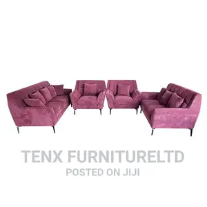 Sofa 7 Seater With Black Metal Legs
