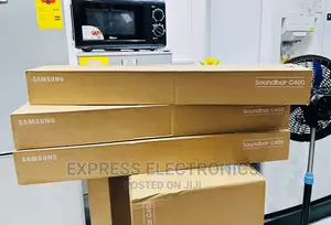 Classic Sleek Design Black Samsung C400 Soundbar With Woofer